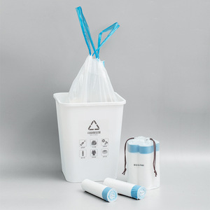 家用一次性大号分类垃圾袋断点手提式加厚自动收口抽绳厨房塑料袋